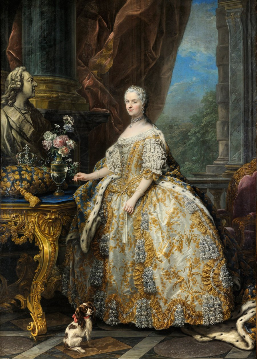 Maria Leszczińska, królowa Francji (1703-1768) autorstwa Carle van Loo