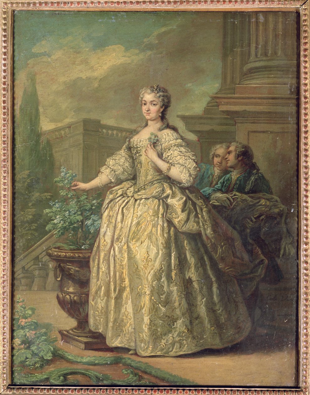 Portret Marii Leszczyńskiej (1703-68) 1747 (olej na kartonie) autorstwa Carle van Loo
