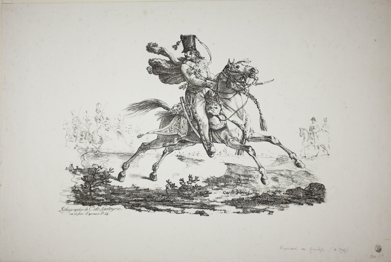 Galopujący Hussard autorstwa Carle Vernet