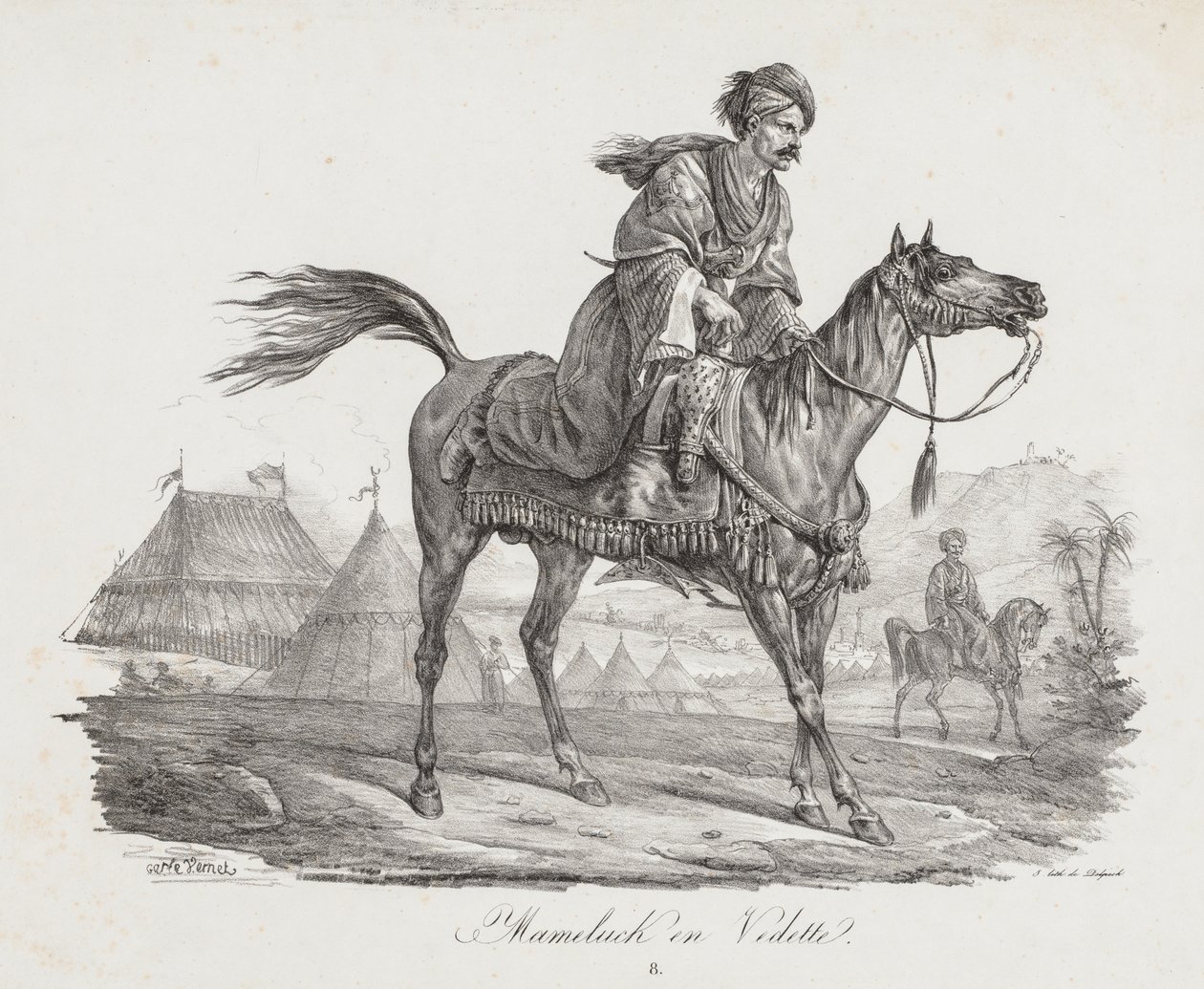 Duża suita koni: Mamelucke konny, ok. 1900 r. 1818. autorstwa Carle Vernet