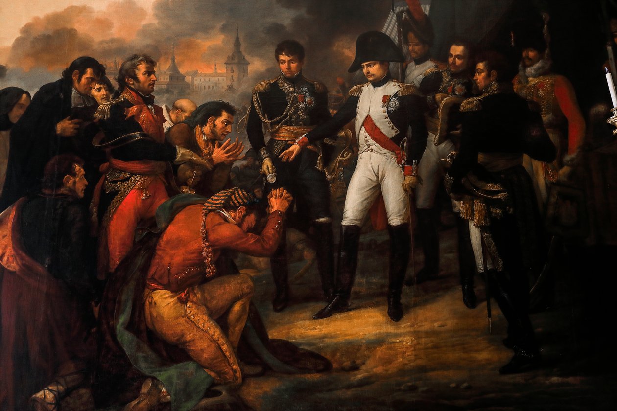 Napoleon przed Madrytem w 1808 r autorstwa Carle Vernet