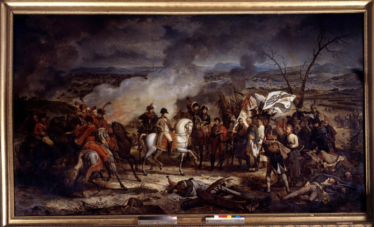 Wojna napoleońska: „” Cesarz Napoleon I (1769-1821) podczas bitwy pod Austerlitz w dniu 2.12.1805 r. Obraz Antoine