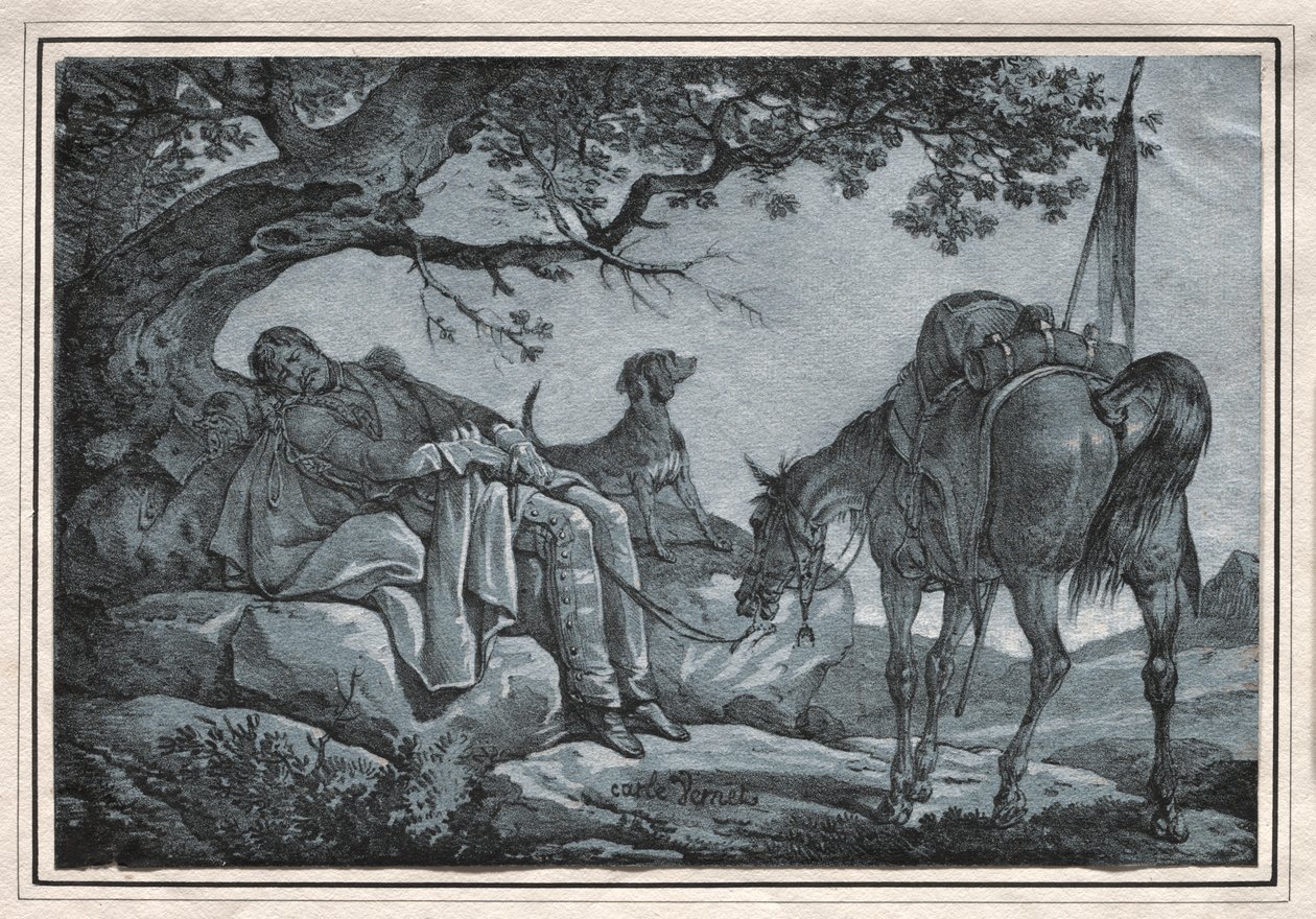 Śpiący żołnierz autorstwa Carle Vernet