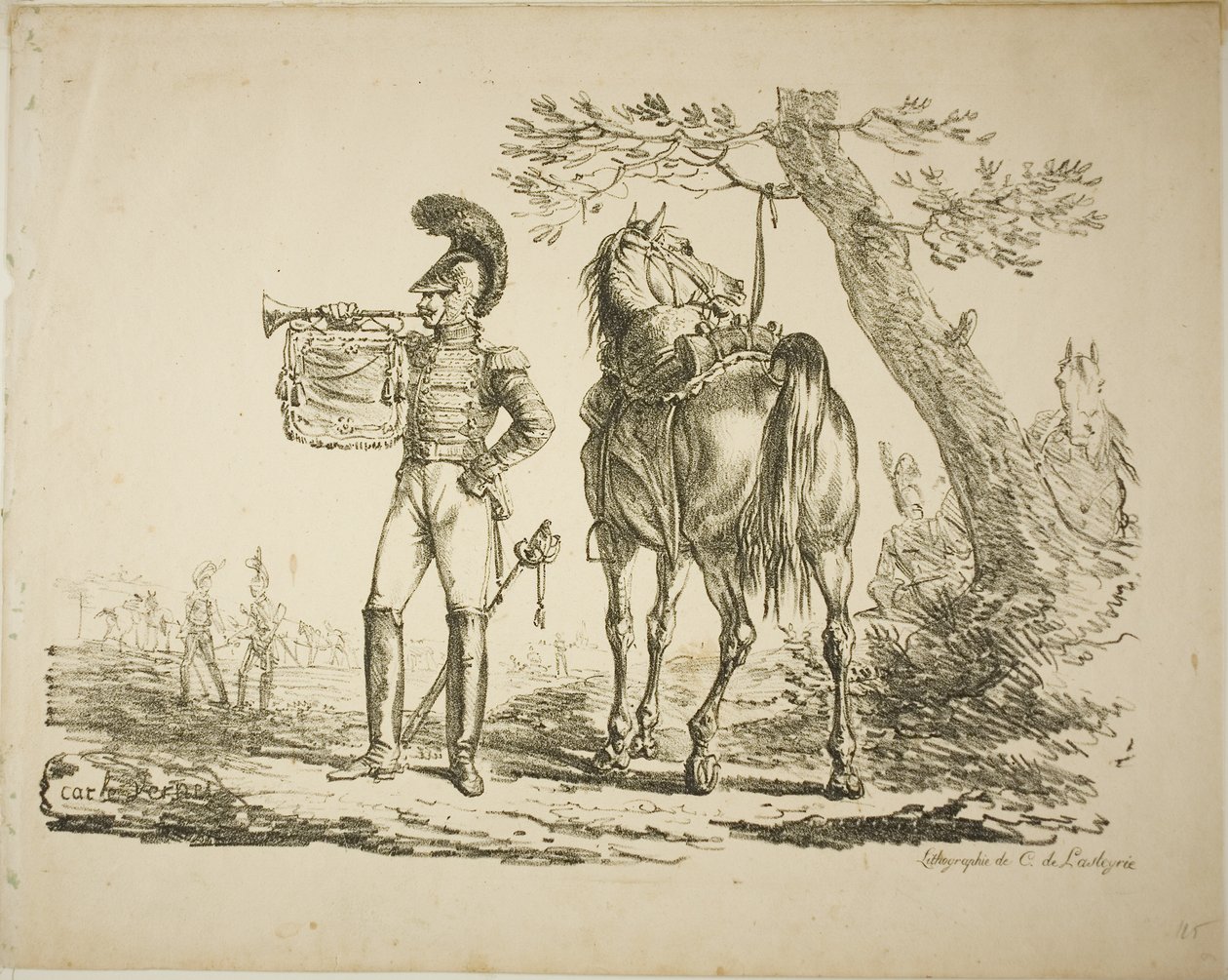 Trębacz Strzelców autorstwa Carle Vernet