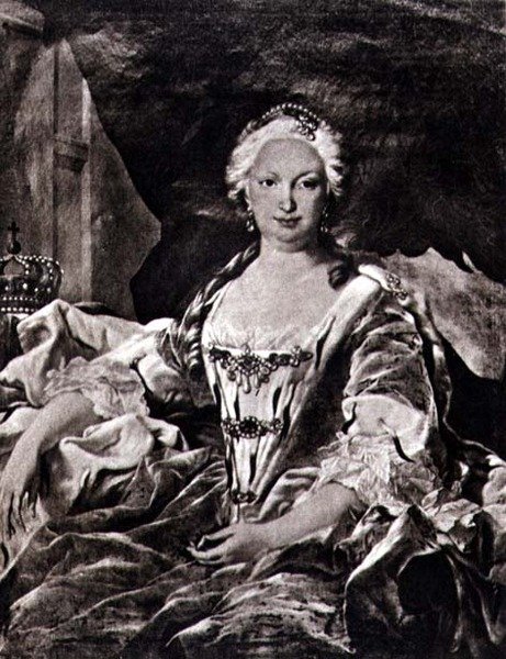 Isabella (Elizabeth) z domu Farnese (1692-1766) (litografia) autorstwa Carle van (after) Loo