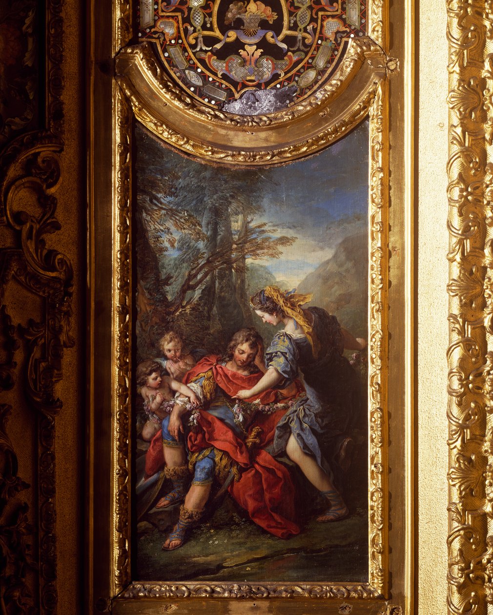 Armada spinająca Ronaldo, Carle van Lowe (1705-1765), Pałac Królewski (Palazzo Riley), Turyn, Włochy autorstwa Carle van Loo