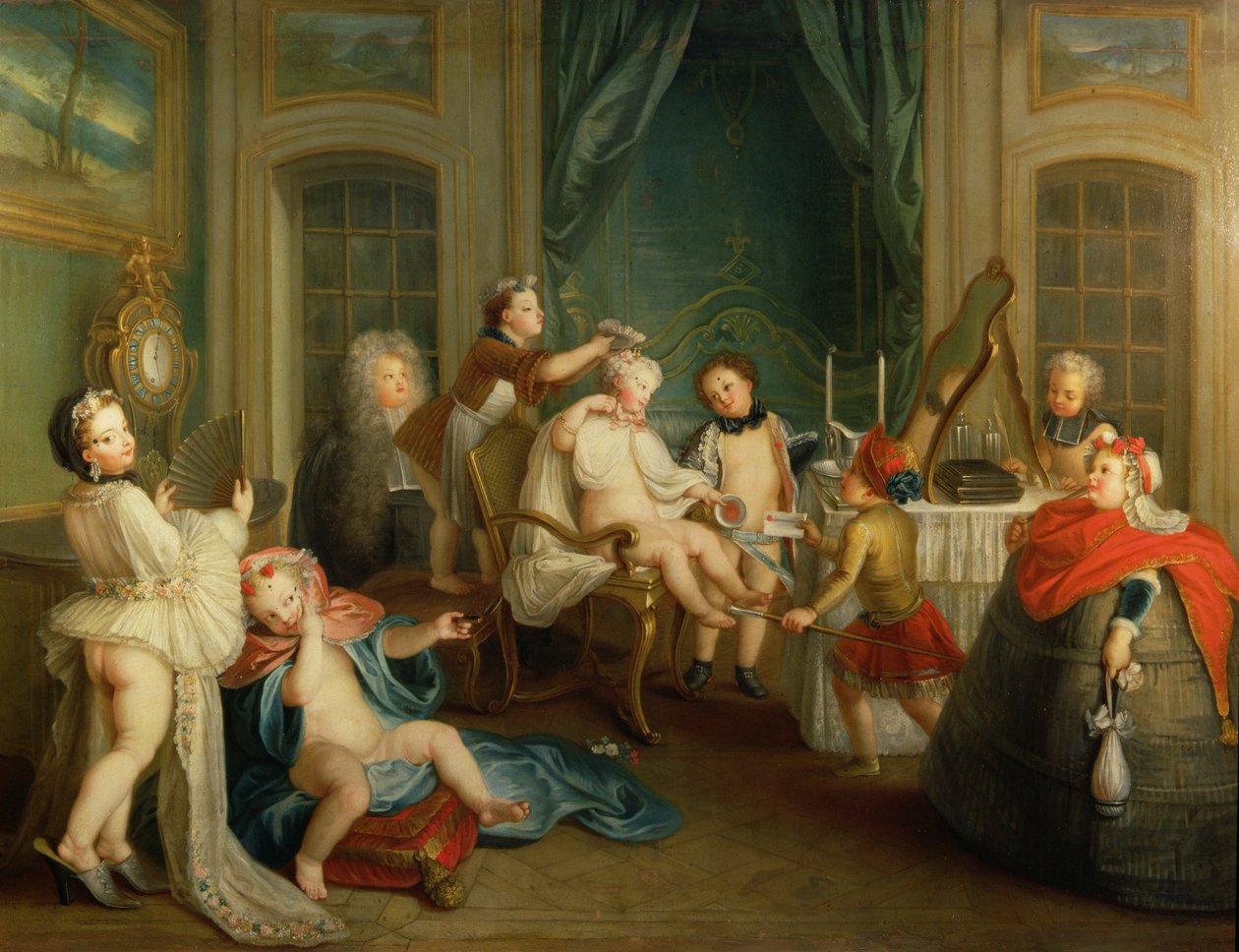 Wnętrze buduaru autorstwa Carle van Loo
