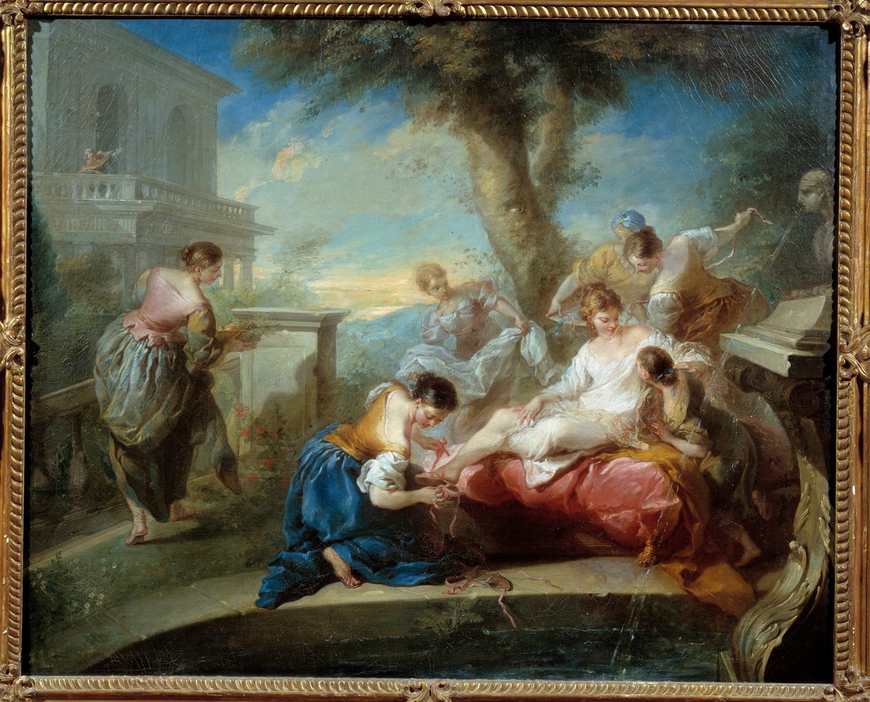 Dawida i Betsabei. Obraz Carle Van Loo (1705-1765). Meaux.Musee Bossuet autorstwa Carle van Loo