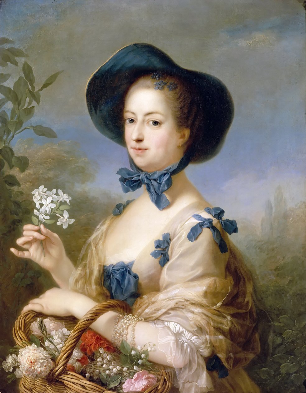 Jeanne-Antoinette Poisson, markiza de Pompadour Piękny Jardiniere autorstwa Carle van Loo