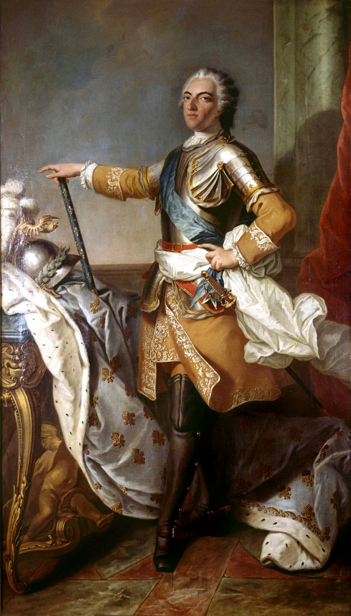 Ludwik XV (1710-1774), król Francji w latach 1774-1792 autorstwa Carle van Loo