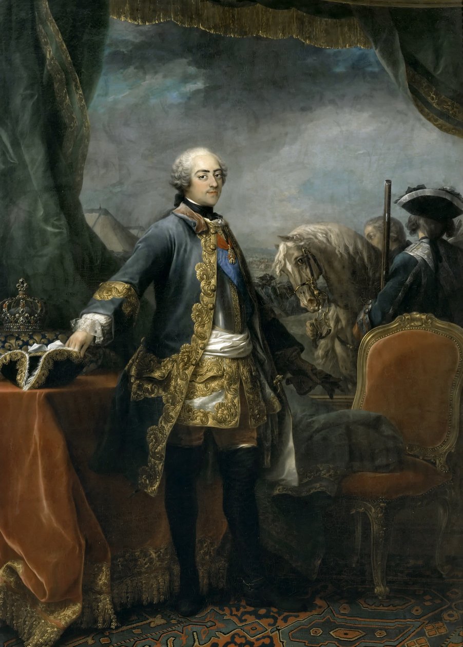 Portret króla Ludwika XV 1710-1774 autorstwa Carle van Loo