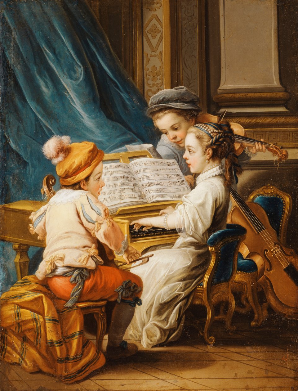Cztery Sztuki - Muzyka, autorstwa Carle van Loo