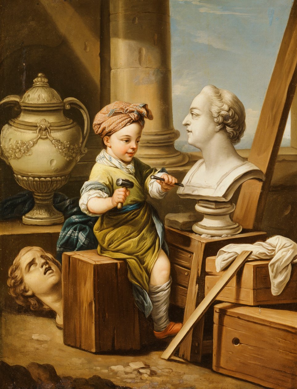Cztery Sztuki - Rzeźba, autorstwa Carle van Loo