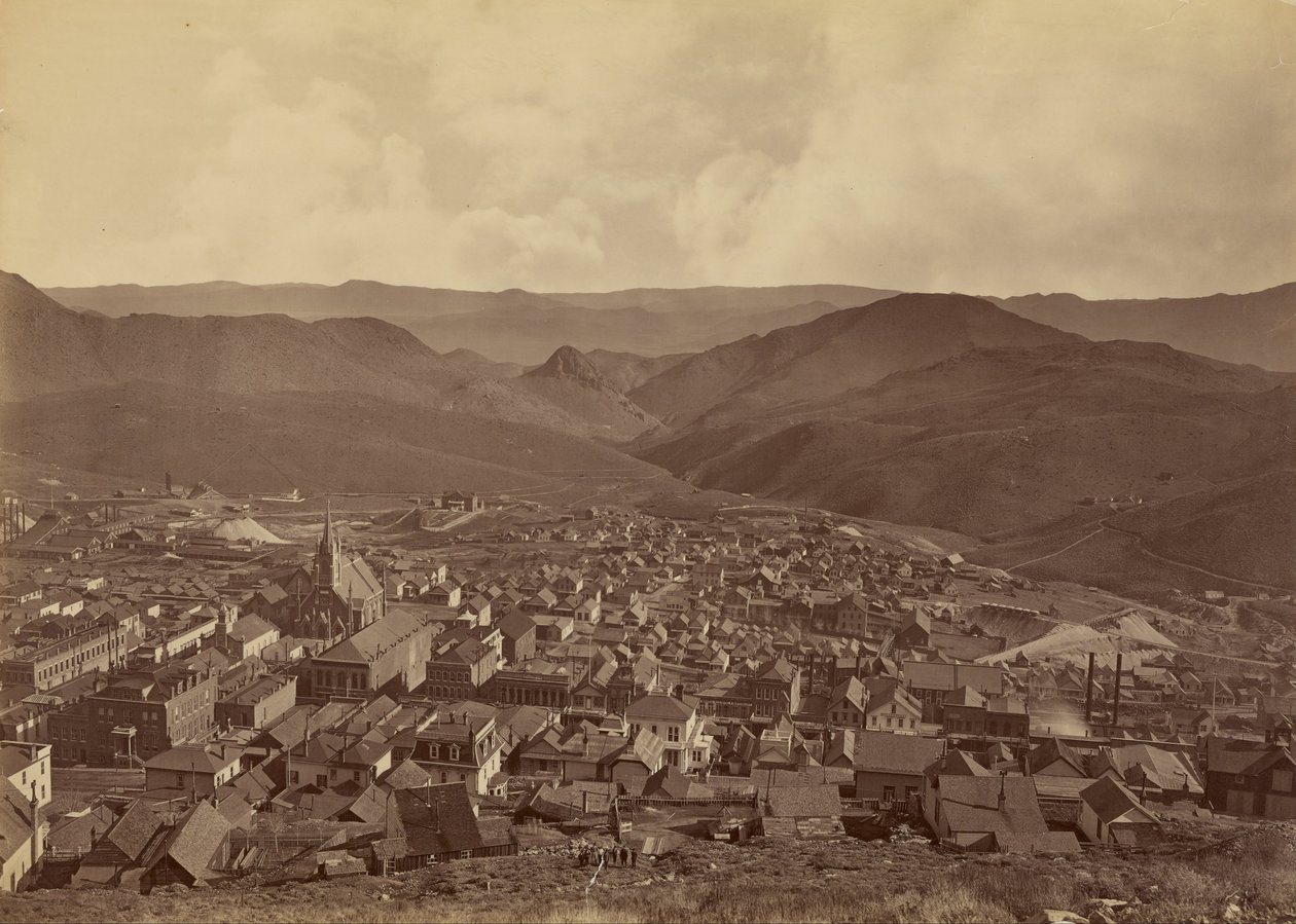 (Miasto Wirginia, Nevada) autorstwa Carleton E. Watkins