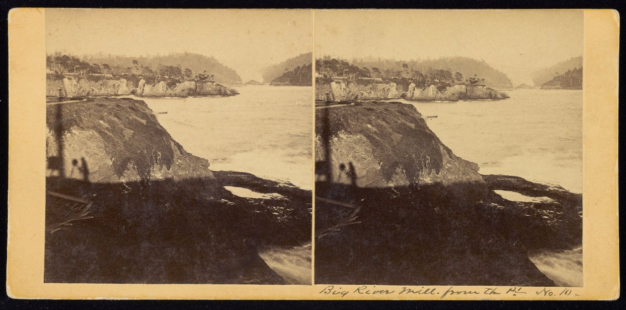 Wielki Młyn Rzeczny od Pt. autorstwa Carleton E. Watkins