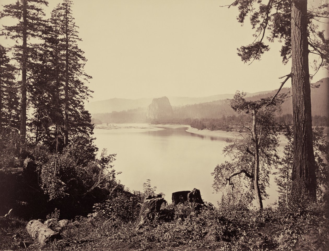 Castle Rock, Columbia River autorstwa Carleton E. Watkins