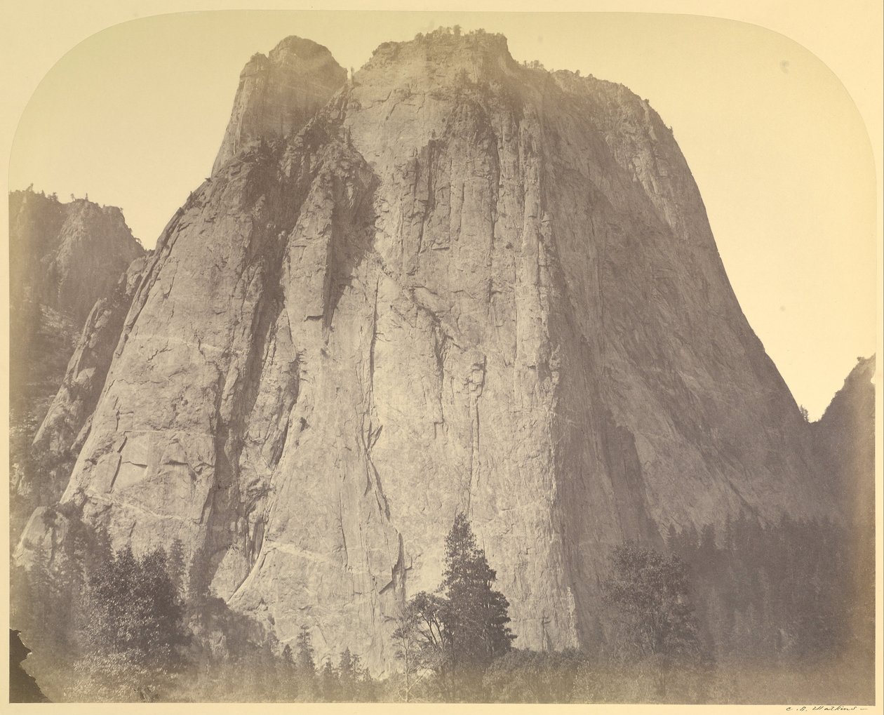 Cathedral Rock – Yosemite, nr 20 autorstwa Carleton E. Watkins