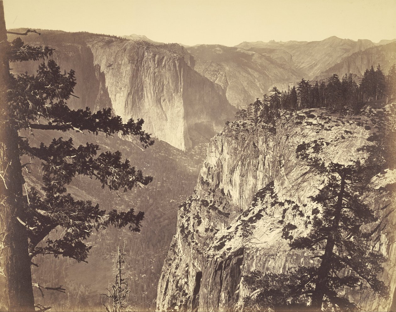 Pierwszy widok na dolinę autorstwa Carleton E. Watkins