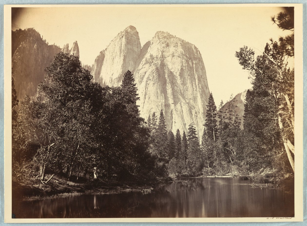 Skały katedralne, Yosemite autorstwa Carleton E. Watkins