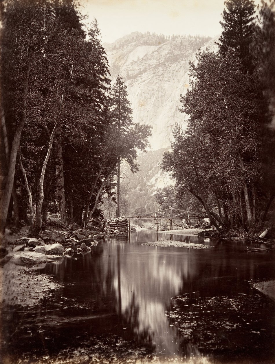Eagle Point, 4000 stóp, Yosemite, ca. 1872, wydrukowany ca. 1876. autorstwa Carleton E. Watkins.