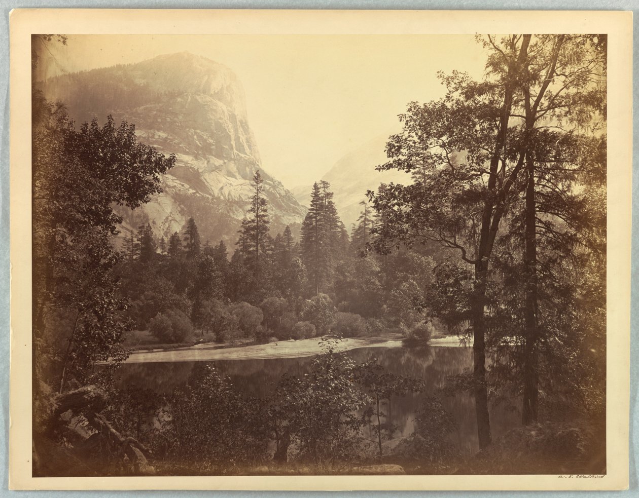 Jezioro Ah-Wi-Yah, Yosemite autorstwa Carleton E. Watkins