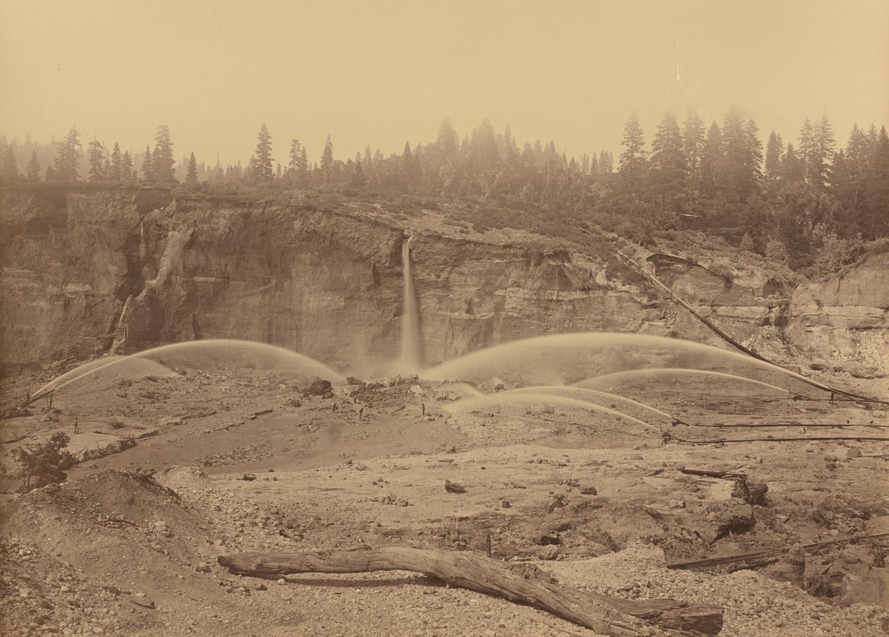Malakoff Diggins, North Bloomfield, Hrabstwo Nevada autorstwa Carleton E. Watkins