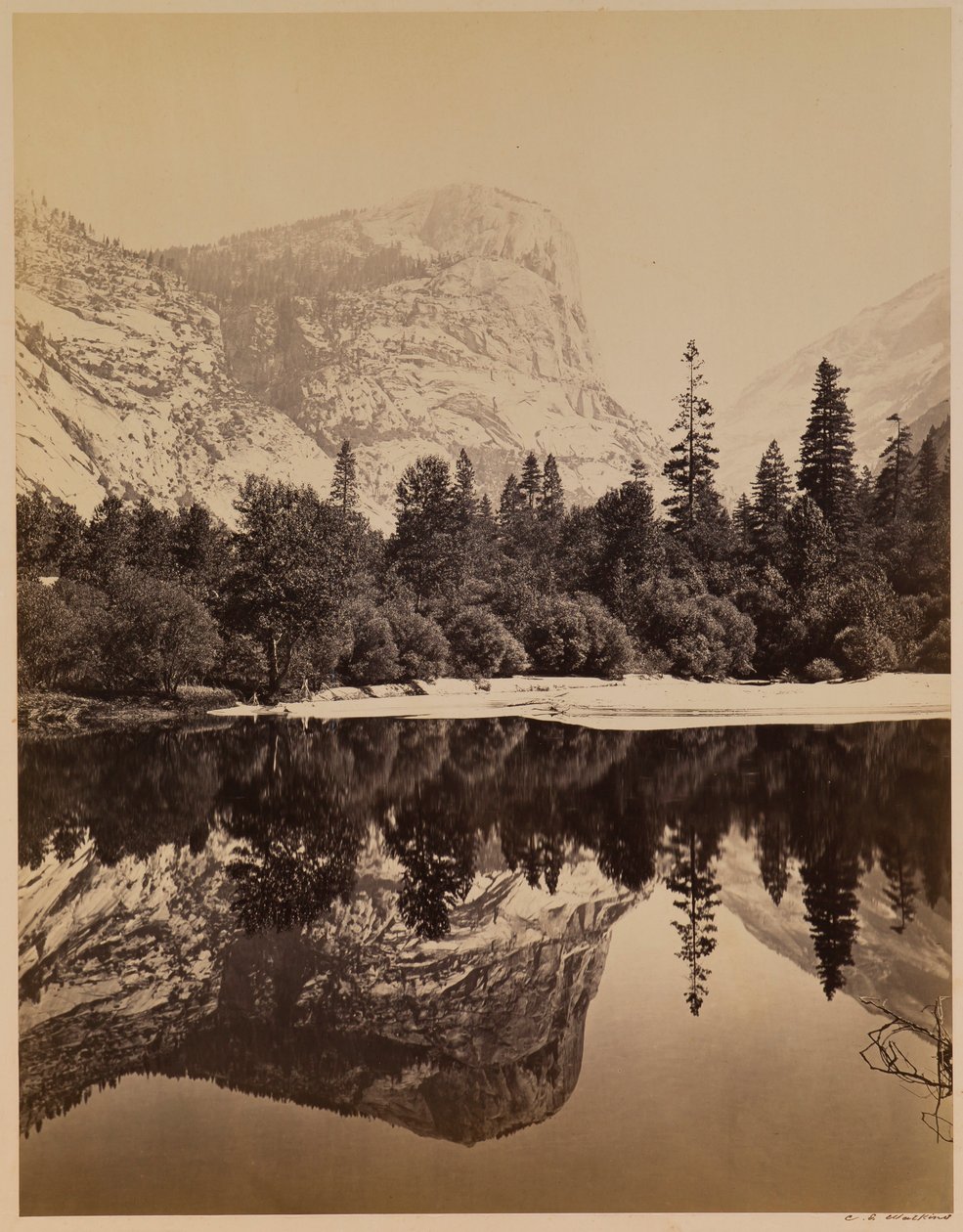 Jezioro Lustrzane autorstwa Carleton E. Watkins