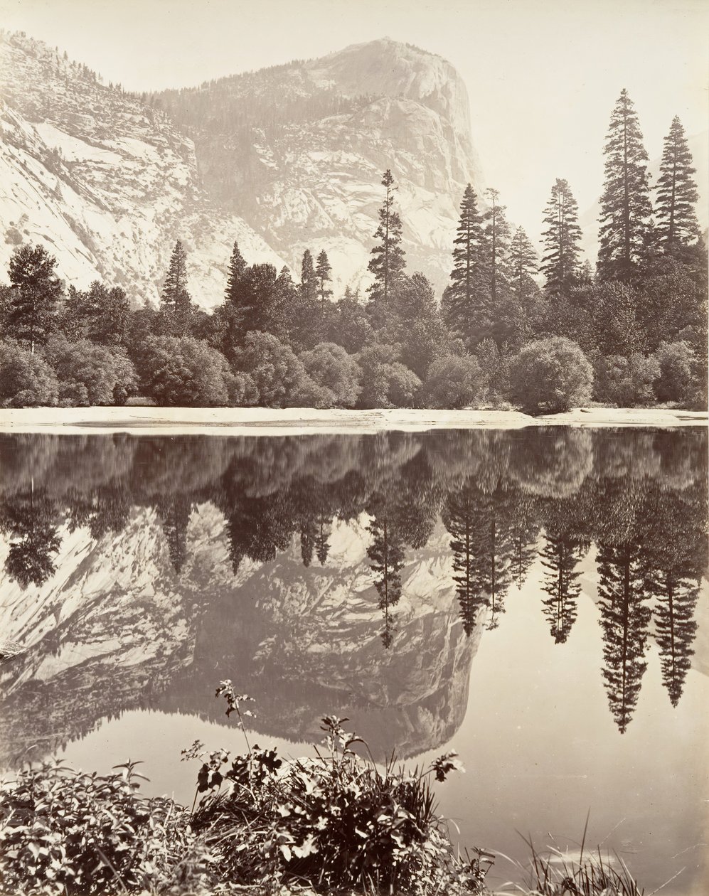 Jezioro Lustrzane, Yosemite, ca. 1872, wydrukowany ca. 1876. autorstwa Carleton E. Watkins.