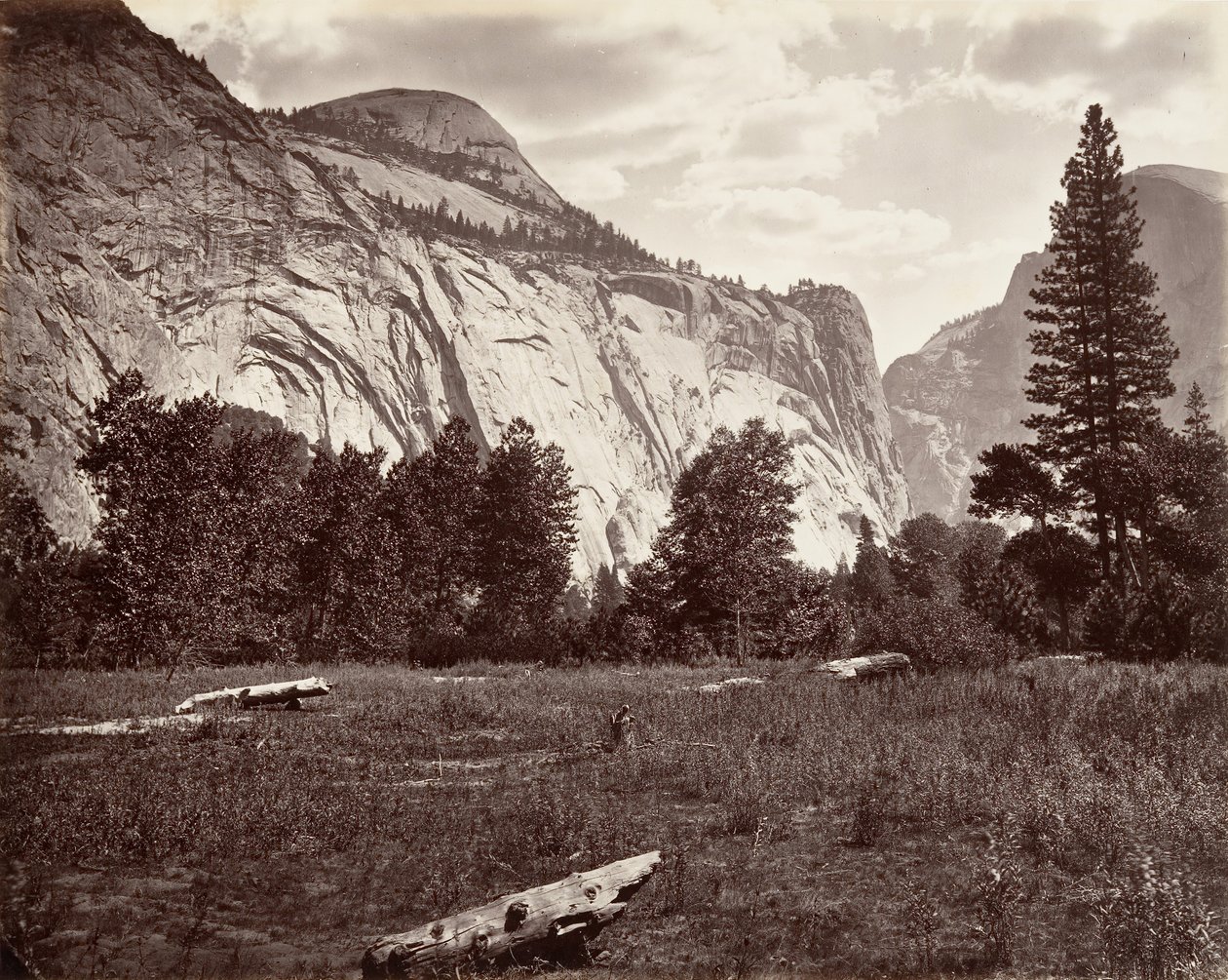 North Dome, 3725 stóp, Yosemite, ca. 1872, wydrukowany ca. 1876. autorstwa Carleton E. Watkins.