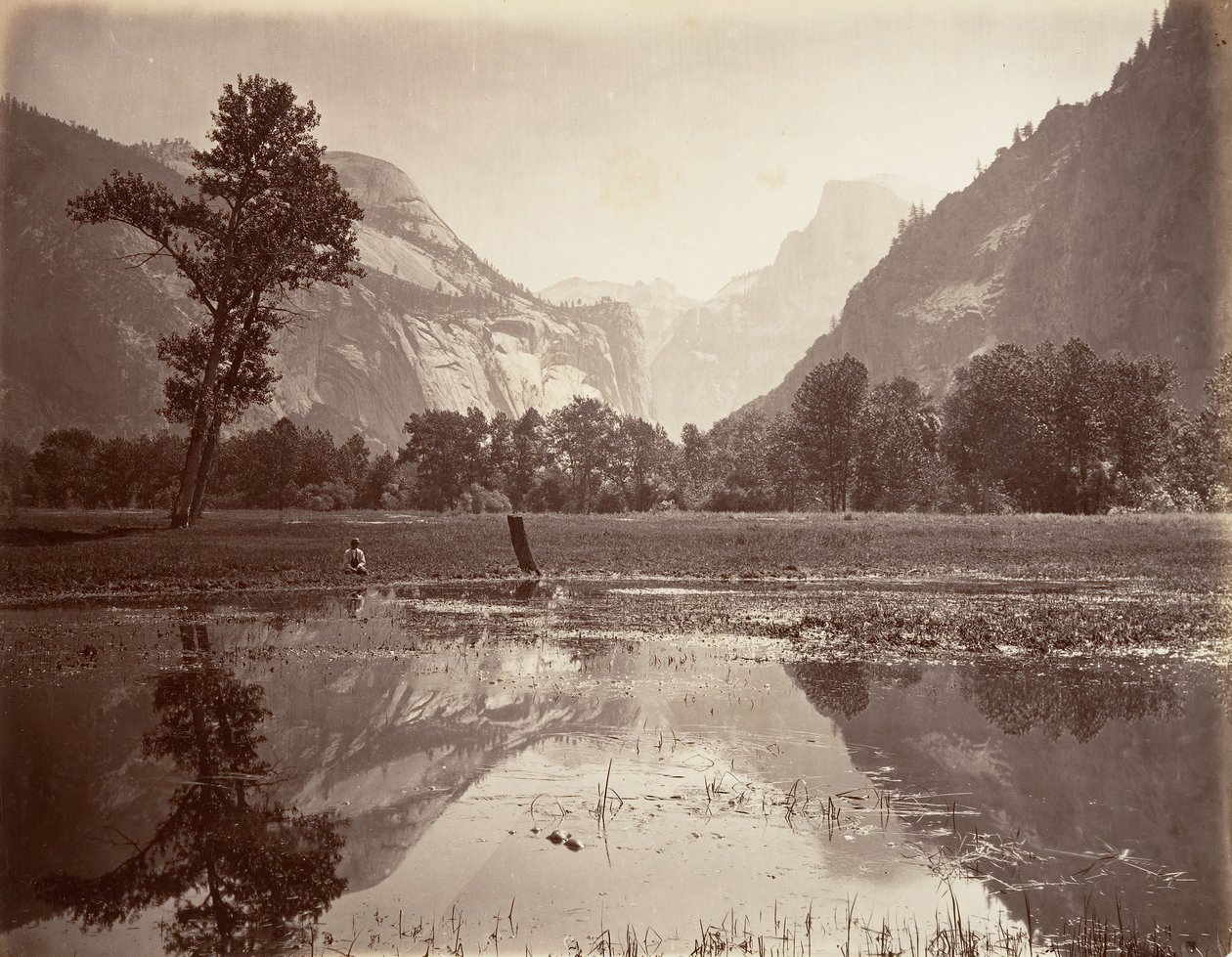 Kopuły, Yosemite, ca. 1872, wydrukowany ca. 1876. autorstwa Carleton E. Watkins.