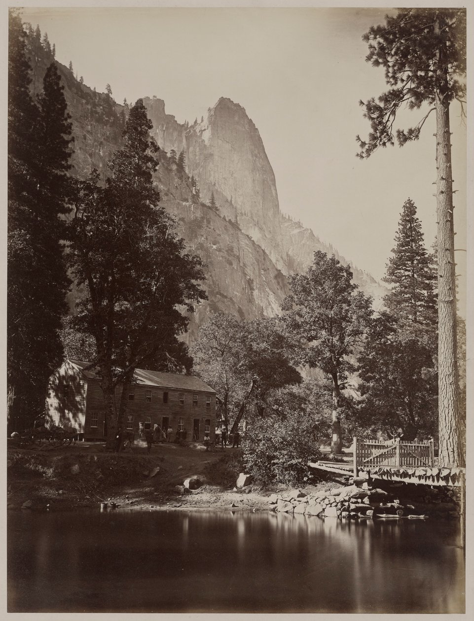 Sentinel Rock, 3270 ft. autorstwa Carleton E. Watkins