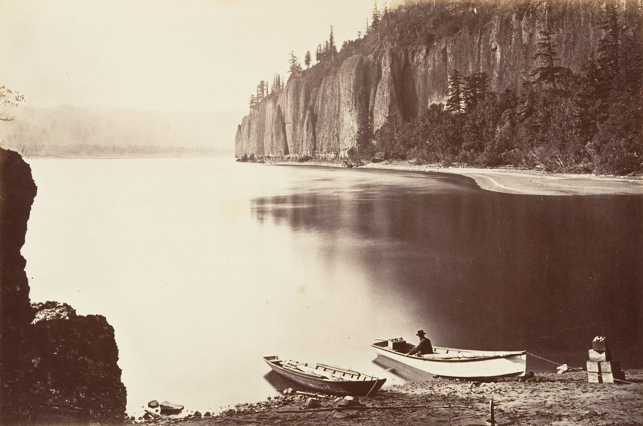 Cape Horn, Oregon, 1867, druk ok. 1876. autorstwa Carleton Emmons Watkins
