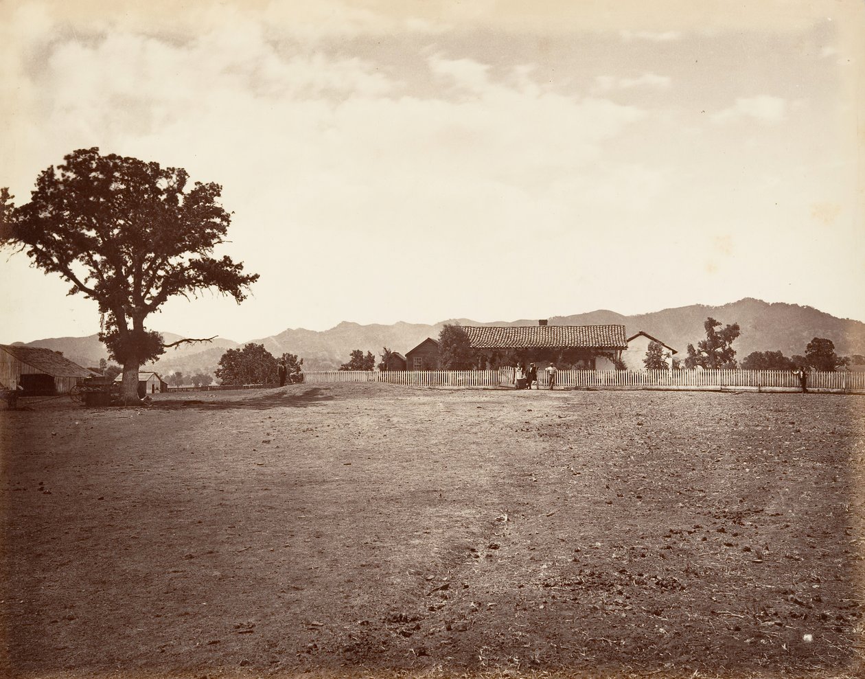 Ranczo Santa Margarita, 1876, druk ok. 1876. autorstwa Carleton Emmons Watkins