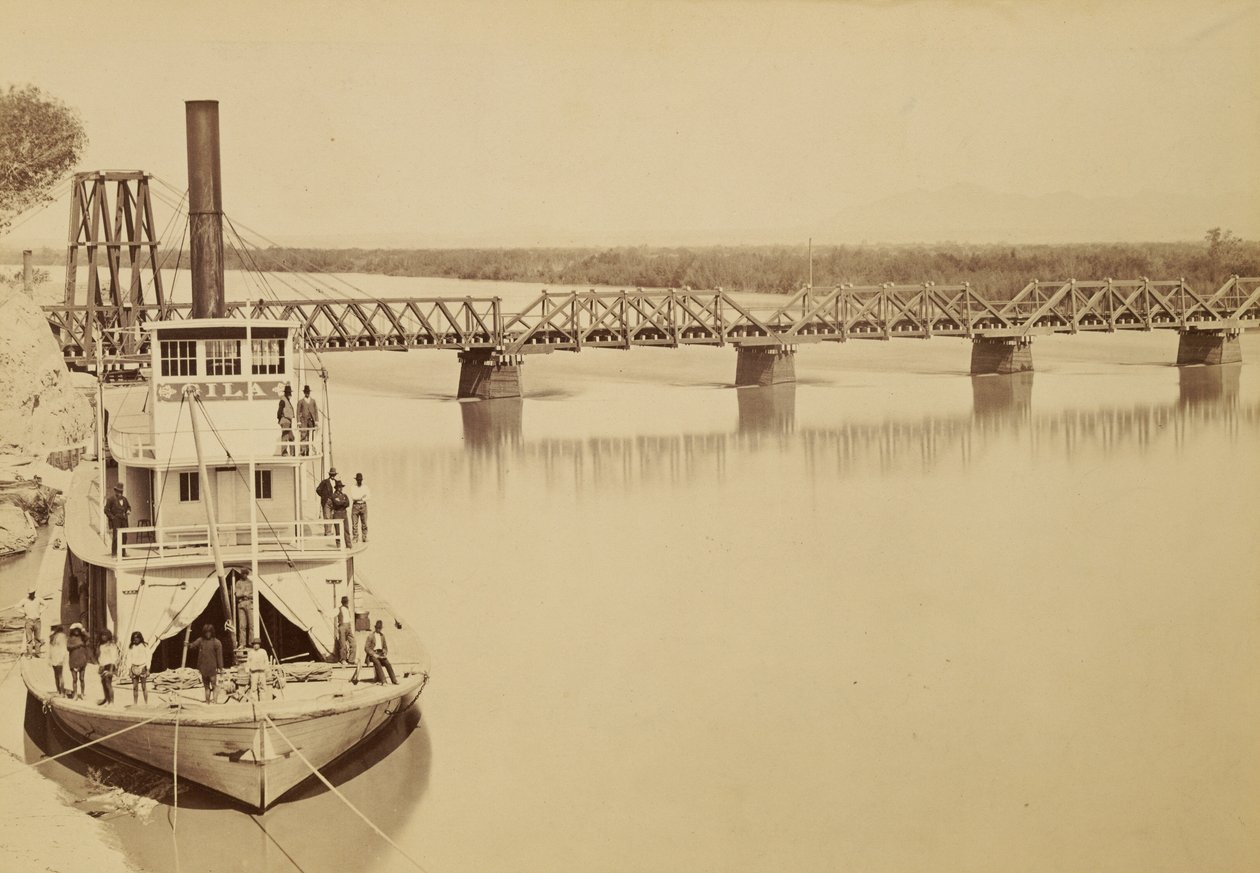 [Most na Kolorado w Yumie] autorstwa Carleton Watkins