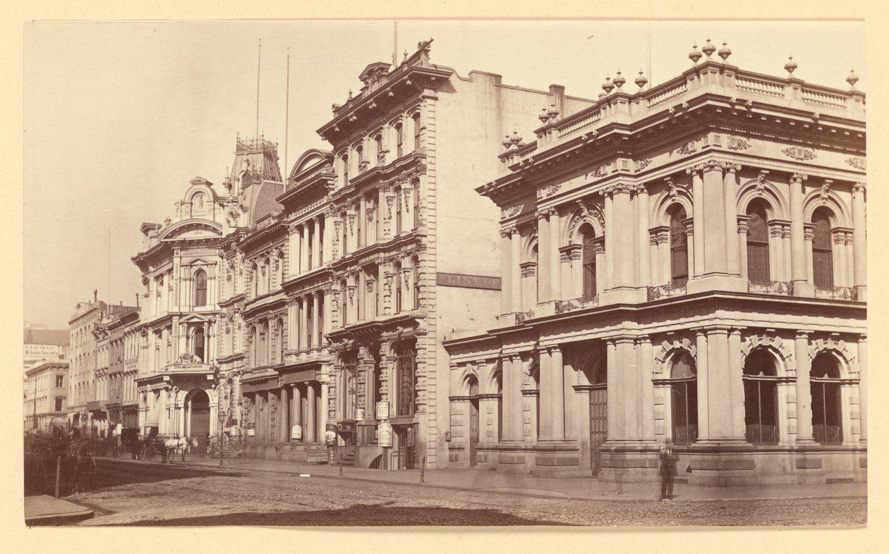 California Street, widok na wschód, San Francisco autorstwa Carleton Watkins