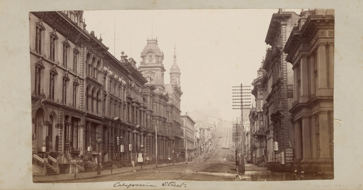 Ulica California autorstwa Carleton Watkins