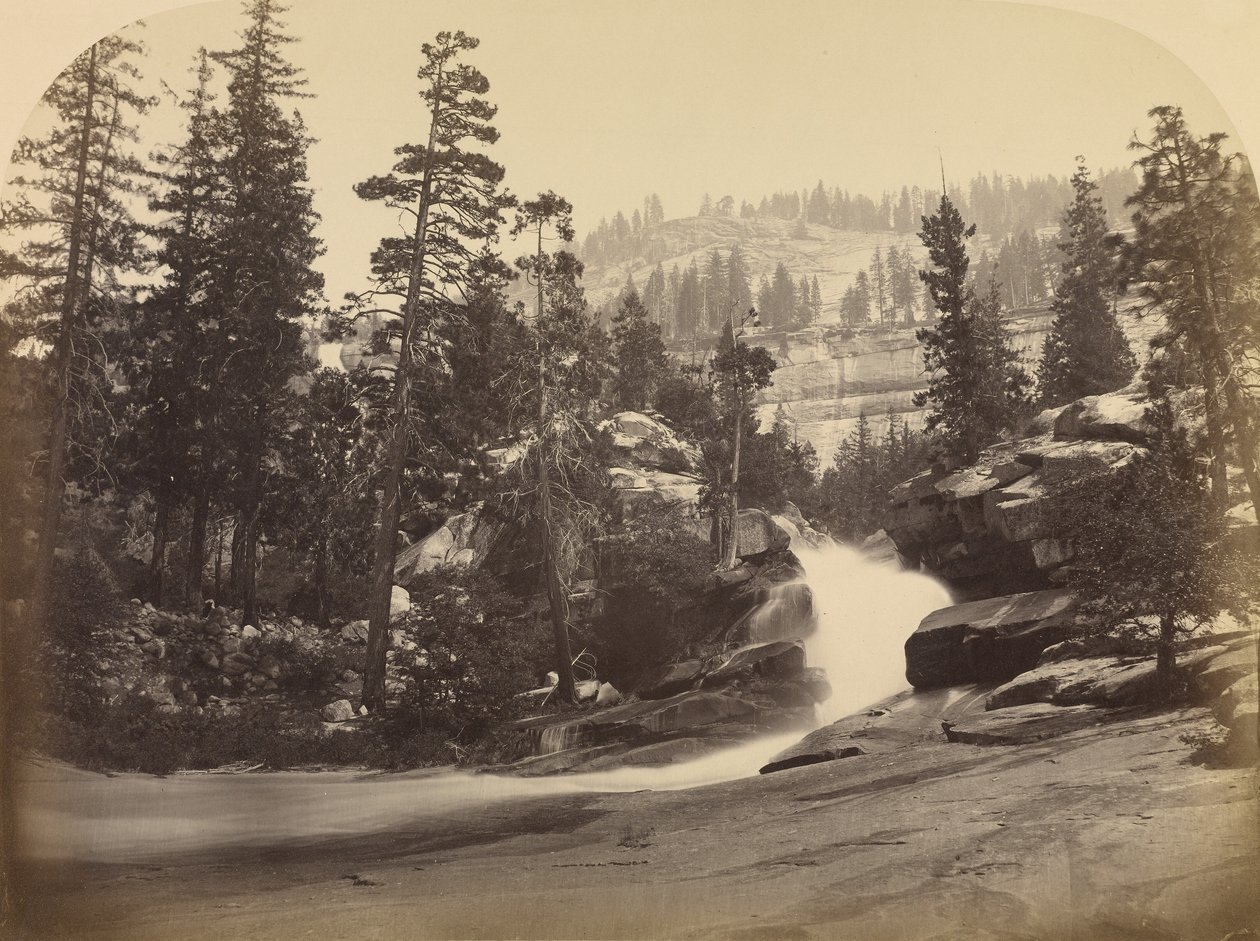 Wodospad - Nevada Fall - 700 stóp, Yosemite autorstwa Carleton Watkins