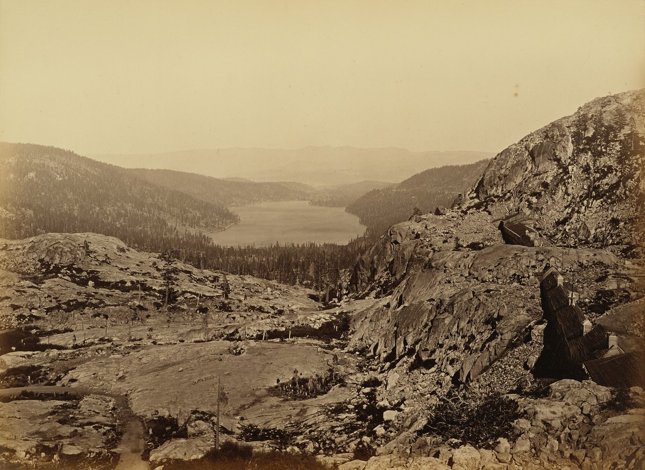 Donner Lake, C. P. R. R. autorstwa Carleton Watkins
