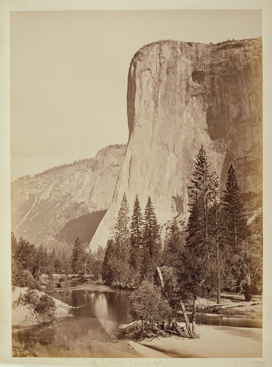 [El Capitan, Dolina Yosemite] autorstwa Carleton Watkins