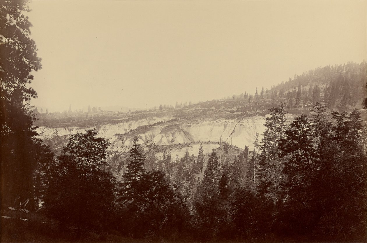 Widok ogólny, Relief Hill, Nevada, Co. autorstwa Carleton Watkins