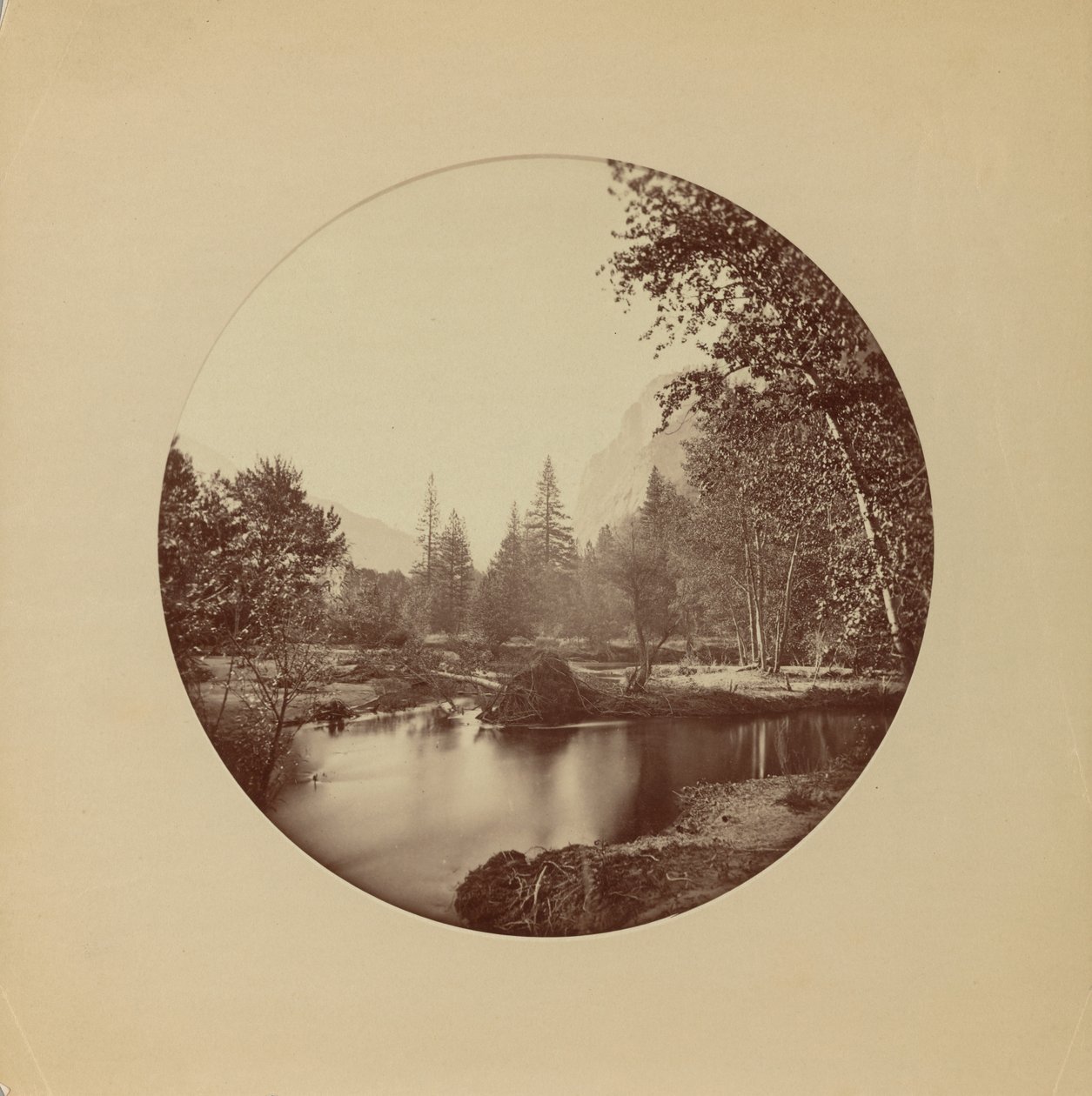 Glacier Point, 3700 ft, Yosemite autorstwa Carleton Watkins