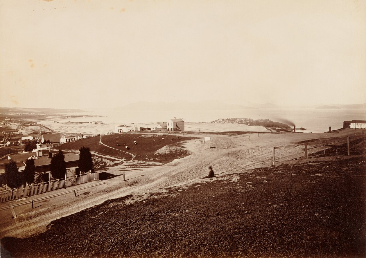 Golden Gate z Russian Hill autorstwa Carleton Watkins