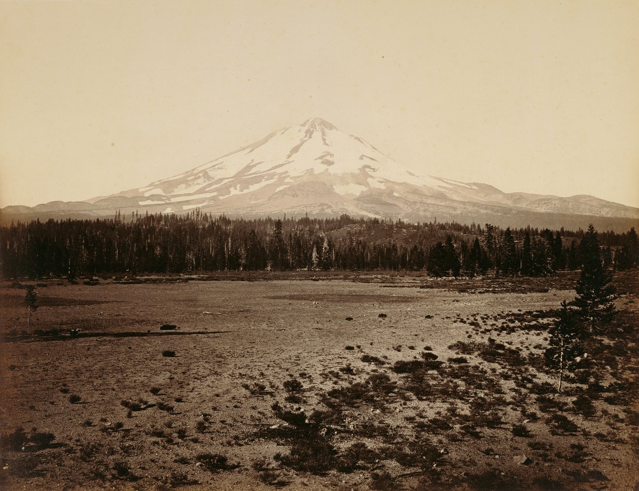 Mount Shasta od północy, Kalifornia autorstwa Carleton Watkins
