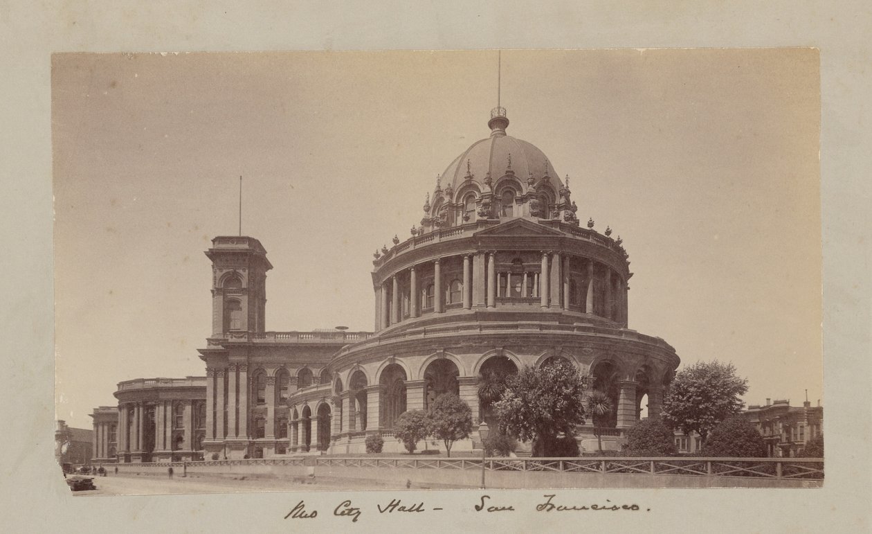 Nowy ratusz - San Francisco autorstwa Carleton Watkins