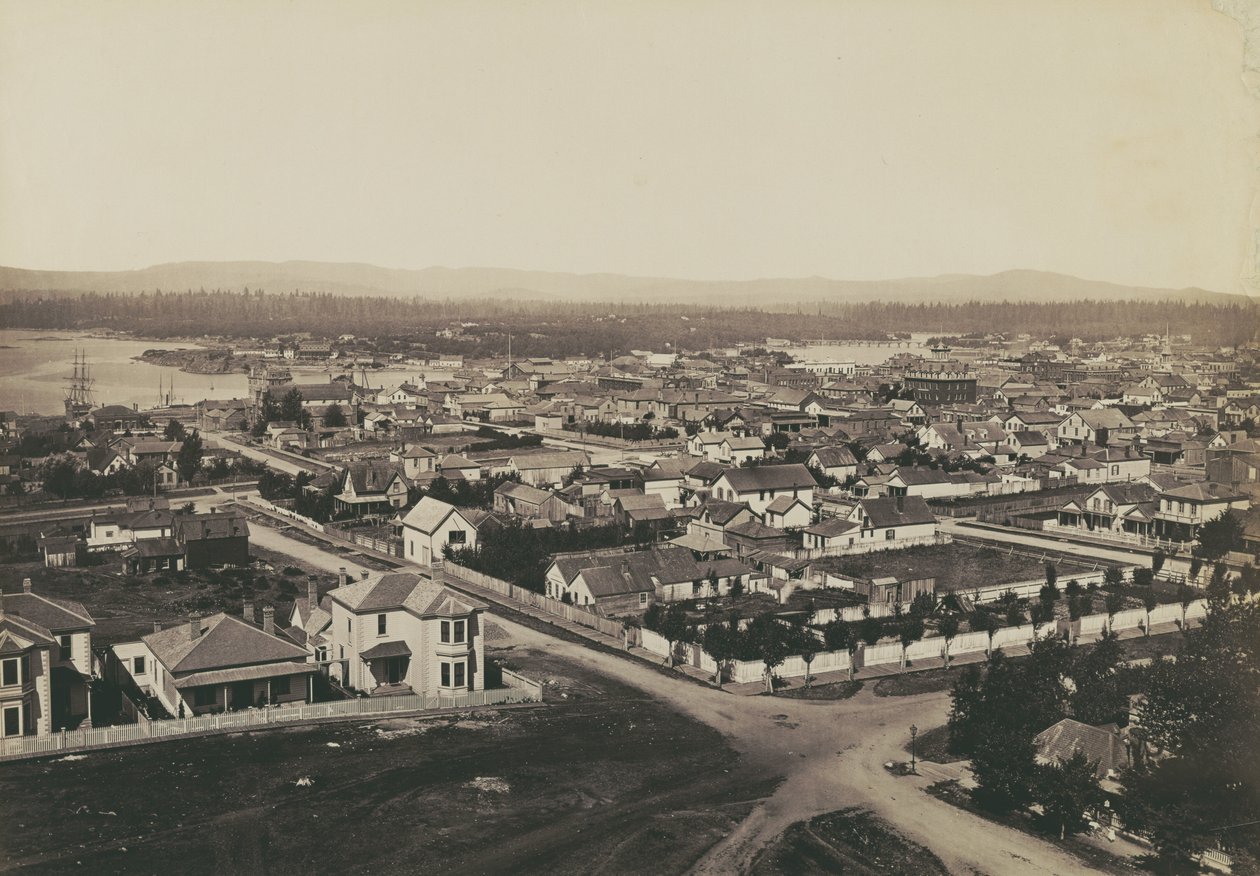 [Panorama Victorii w Kolumbii Brytyjskiej - widok z Christ Church nr 2] autorstwa Carleton Watkins