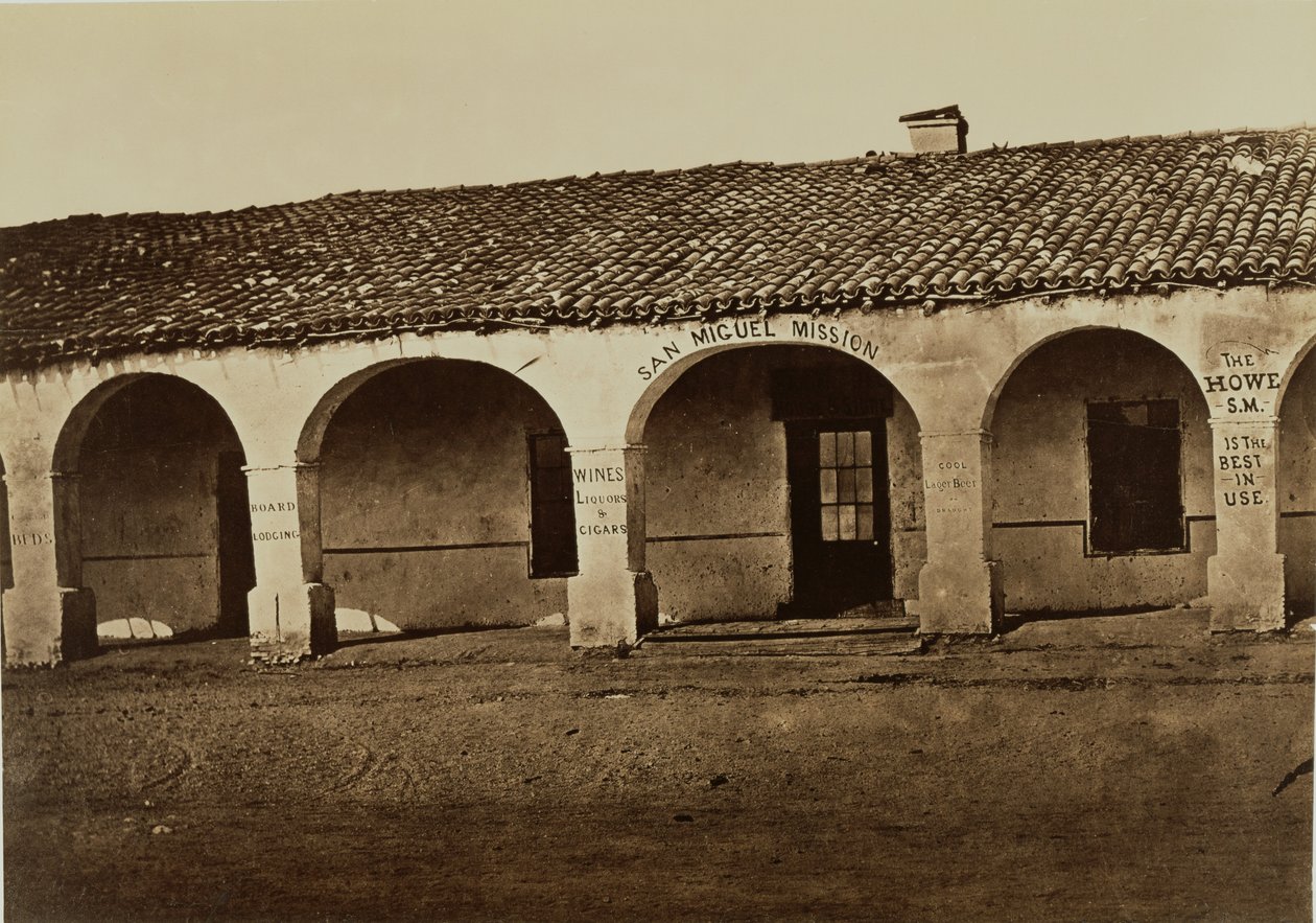 Misja San Miguel autorstwa Carleton Watkins
