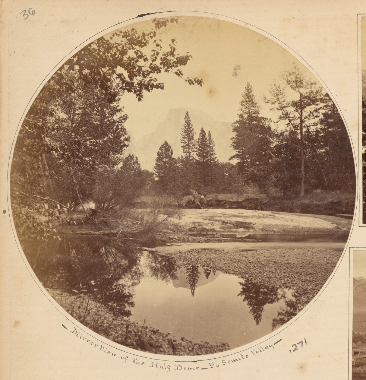 Tasayac, Half Dome, 5 000 stóp, Dolina Yosemite, hrabstwo Mariposa, Kalifornia autorstwa Carleton Watkins