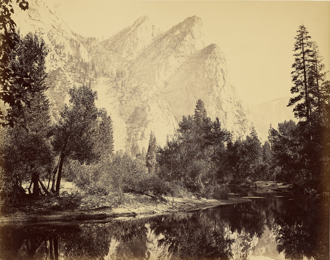 [Trzej Bracia, 4480 stóp] autorstwa Carleton Watkins