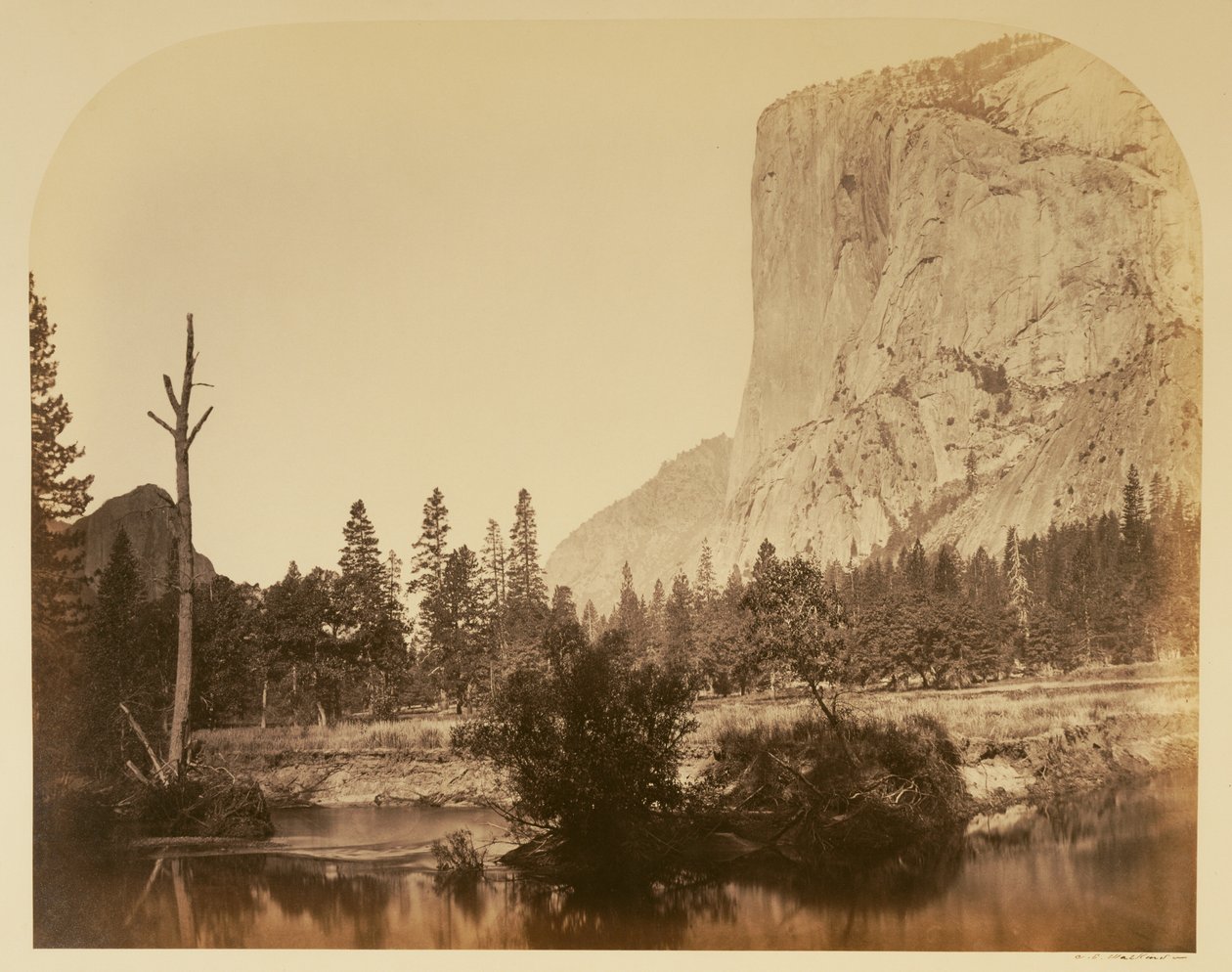 Tutucanula - El Capitan, 3600 stóp, Yosemite autorstwa Carleton Watkins