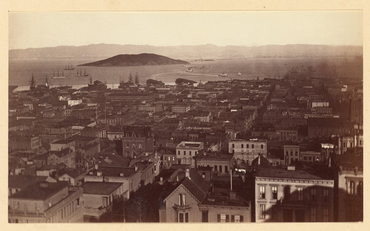 [Widok z Cal St. Hill, S.F. / 3733] autorstwa Carleton Watkins